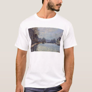 Alfred Sisley View of the Canal St-Martin, Paris T-Shirt