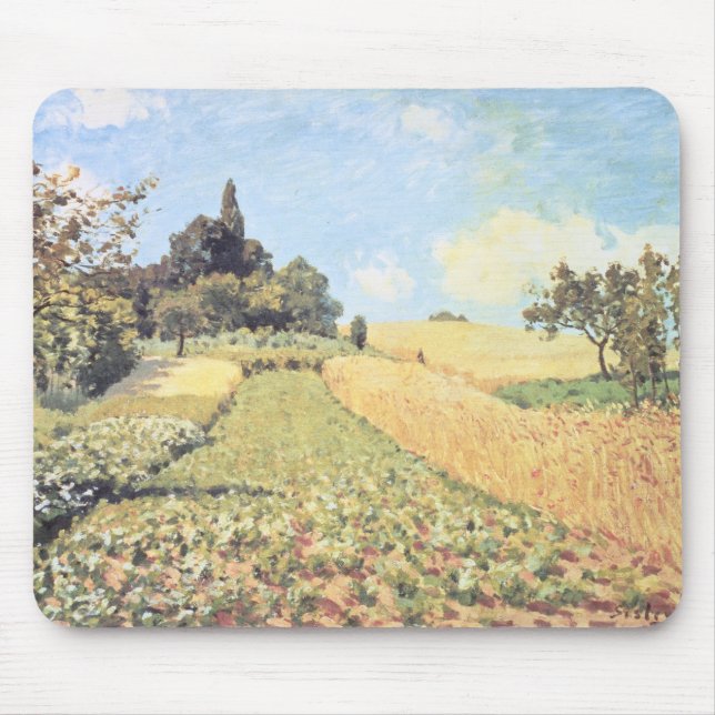 Alfred Sisley | Wheat Field Mouse Pad (Front)