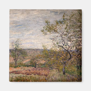 Alfred Sisley - Windy Day at Veneux Magnet