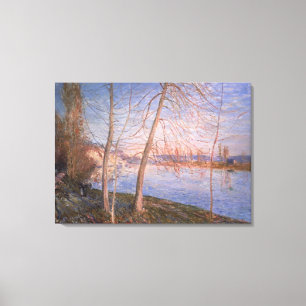 Alfred Sisley Winter Morning Canvas Print