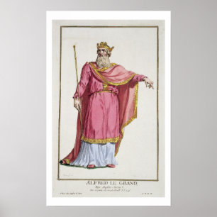 Alfred the Great (849-99) from 'Receuil des Estamp Poster