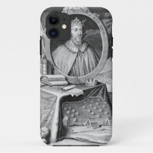 Alfred the Great (849-99) King of Wessex, engraved Case-Mate iPhone Case