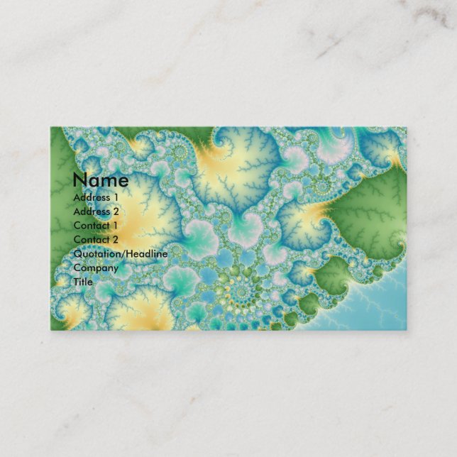 Algae - Fractal Business Card (Front)