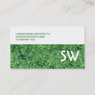 Algae green backgroun - personalised business card