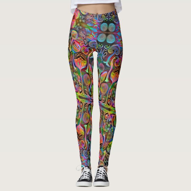 "Algaehuasca," Print Leggings by Dax + Haeckel (Front)