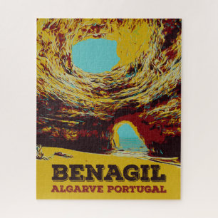 Algarve gift Portugal, Benagil Sea Cave Jigsaw Puz Puzzle