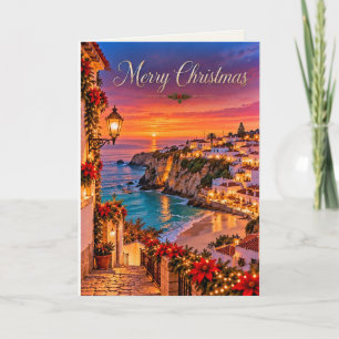 Algarve Portugal Merry Christmas Holiday Card