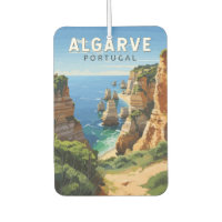 Algarve Portugal Travel Art Vintage