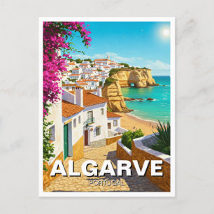 Algarve Portugal Travel Postcard