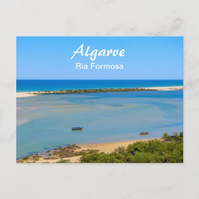 Algarve Ria Formosa Seascape in Portugal Postcard (Front)