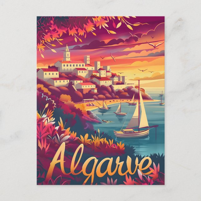 Algarve Sunset Postcard (Front)