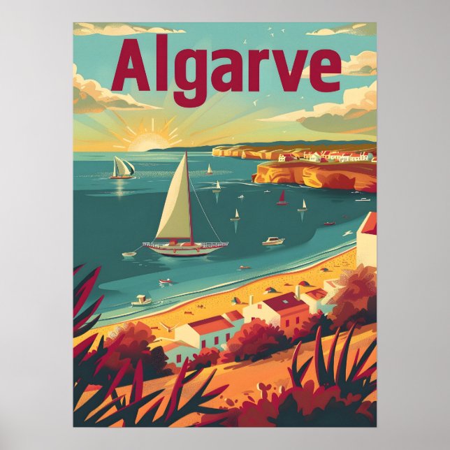 Algarve Vintage travel Poster (Front)