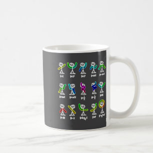 Algebra Dance Funny Graph Figures Math  Coffee Mug