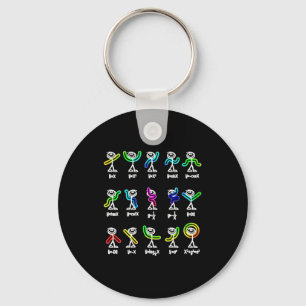 Algebra Dance Funny Graph Figures Math  Key Ring