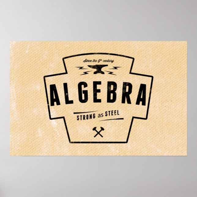 Algebra - Math Posters (Front)