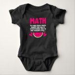 Algebra Math Teacher Mathematics Science Humor Baby Bodysuit<br><div class="desc">Funny Algebra Math Teacher Mathematics Science Humor. The Only Place Where People Buy 66 Watermelons.</div>