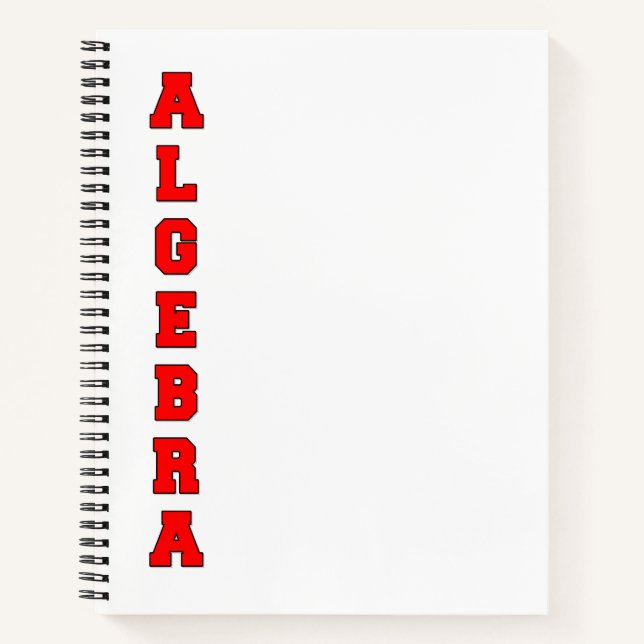  Algebra Notebook (Front)