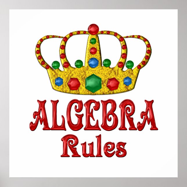 ALGEBRA Rules Poster (Front)