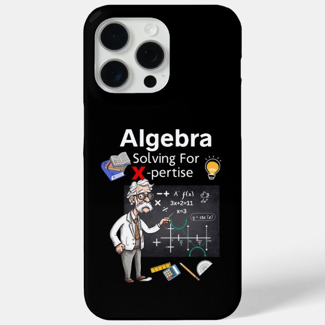 Algebra Solving For X-pertise Case-Mate iPhone Case (Back)