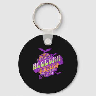 Algebra Teacher Halloween Soky Ghost Math Mathemat Key Ring