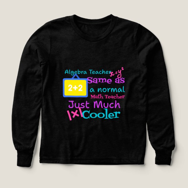 Algebra teacher same as a normal Math teacher  (Design Front)
