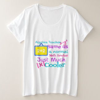 Algebra teacher same as a normal Math teacher Plus Size T-Shirt