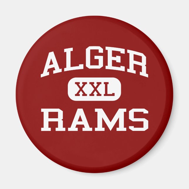 Alger - Rams - Alger Middle School - Alger Ohio Magnet (Front)