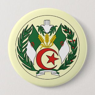 Algeria 10 Cm Round Badge