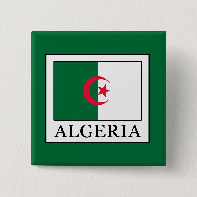 Algeria 15 Cm Square Badge (Front)