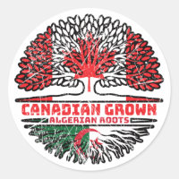 Algeria Algerian Canadian Canada Tree Roots Flag