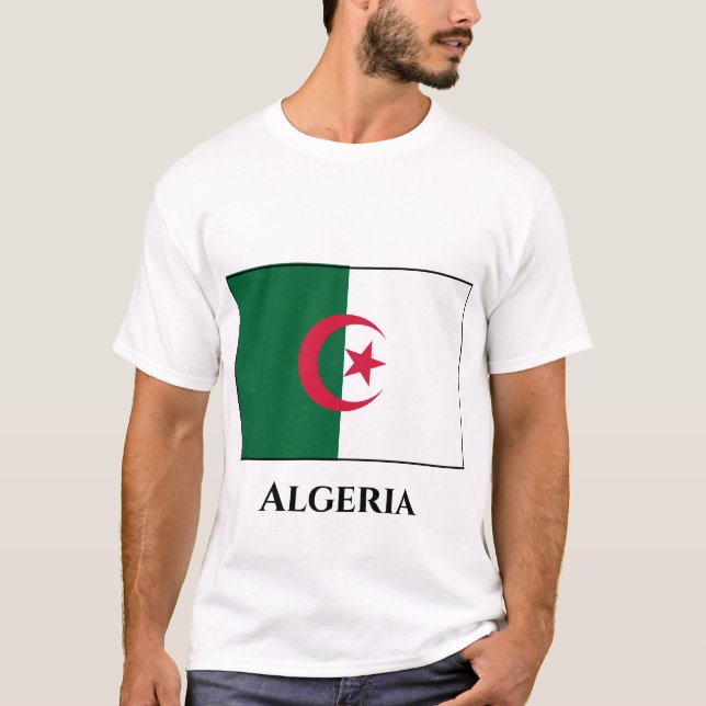 Algeria (Algerian) Flag T-Shirt (Front)
