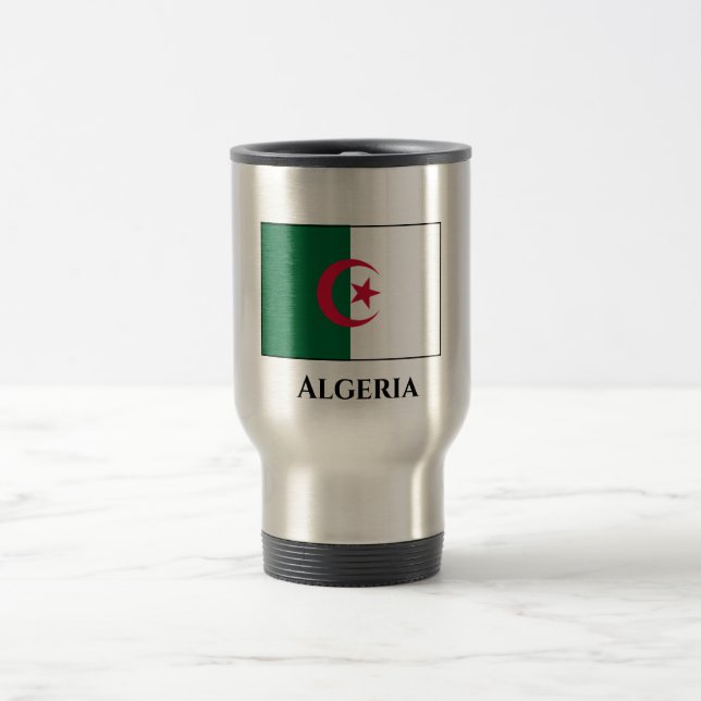 Algeria (Algerian) Flag Travel Mug (Center)