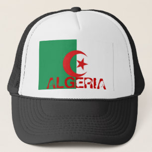 Algeria algerian flag trucker mesh souvenir hat