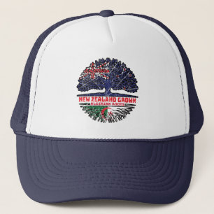Algeria Algerian New Zealander New Zealand Tree Trucker Hat