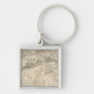 Algeria Atlas Map Key Ring