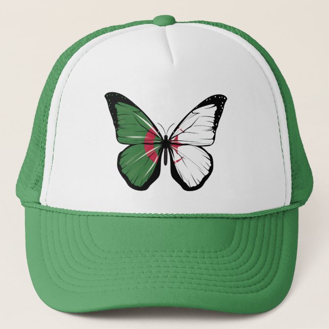 Algeria Butterfly Flag Trucker Hat (Front)
