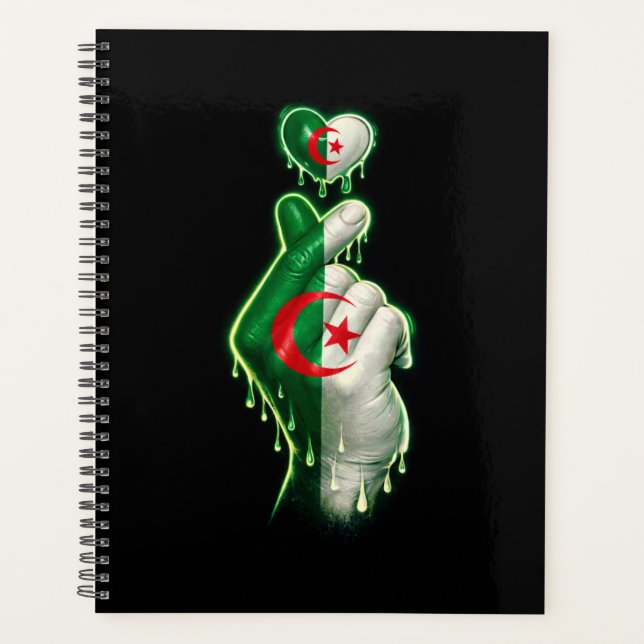 Algeria Finger Heart  Planner (Front)