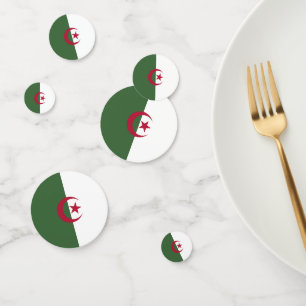 Algeria flag confetti