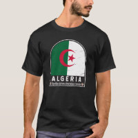 Algeria Flag Emblem Distressed Vintage
