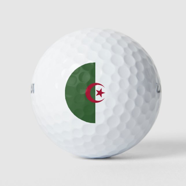 Algeria flag golf balls (Front)