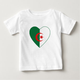 Algeria Flag Heart T-Shirt