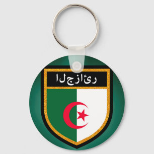 Algeria Flag Key Ring