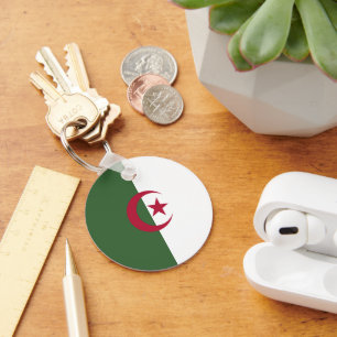 Algeria flag key ring