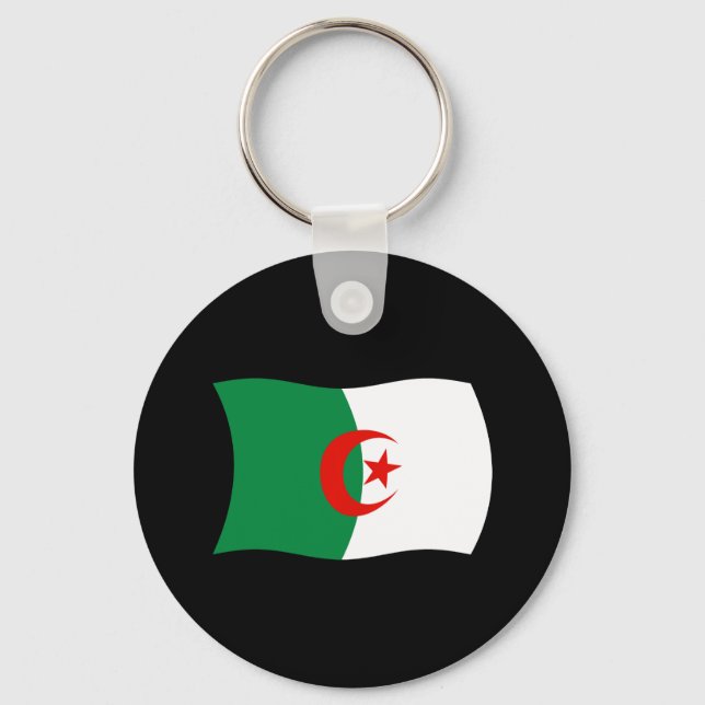 Algeria Flag Keychain (Front)