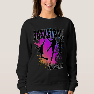 Algeria Flag  Love Playing Basketball Sweatshirt