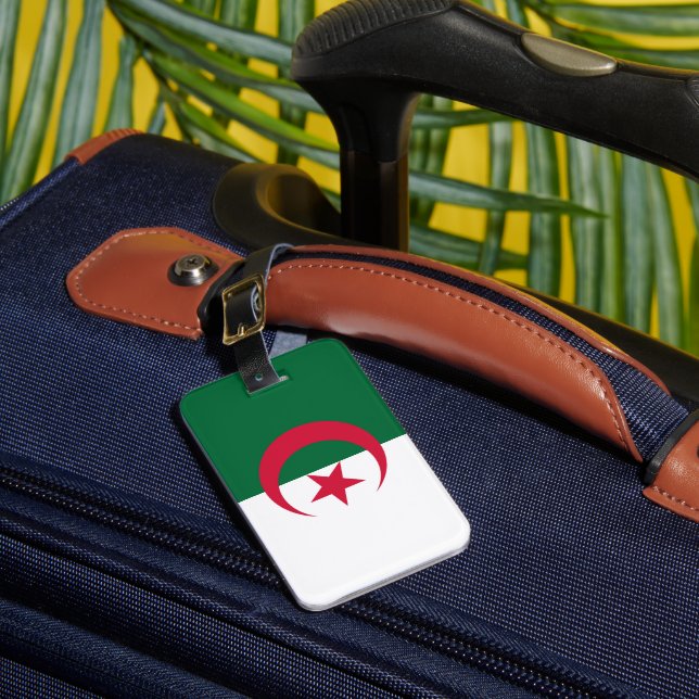 Algeria Flag Luggage Tag (Front Insitu 1)
