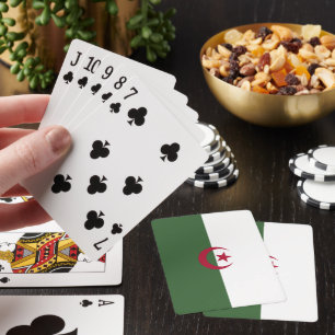 Algeria flag playing cards