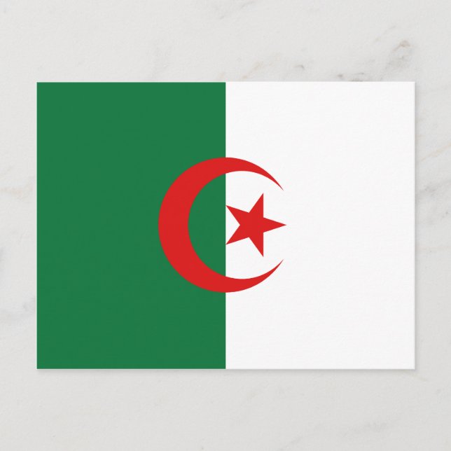Algeria Flag Postcard (Front)
