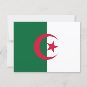 Algeria Flag Postcard