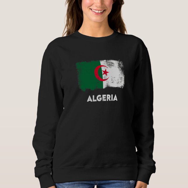 Algeria Flag   Sweatshirt (Front)